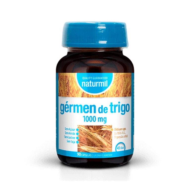 Gérmen de trigo 1000mg 90 Cápsulas Naturmil Peixe Verde