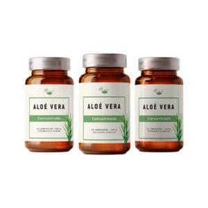 Pack 3 de Aloe Vera de 1500mg, com 100 Comprimidos da marca Peixe Verde. Este suplemento ajudam a resolver problemas intestinais, como a prisão de ventre. Facilitam a digestão, aceleram a cicatrização de feridas e ajudam no tratamento da helmintíase. A nossa fórmula elimina as toxinas do organismo e ajuda ainda a regular os níveis de colesterol, glicose e ácido úrico.