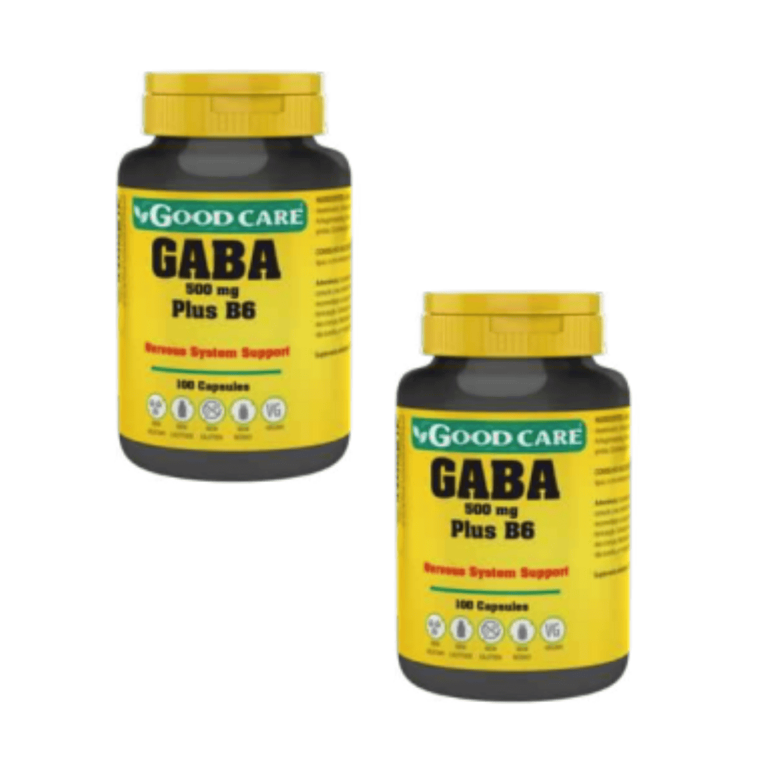 Gaba Plus B6 500mg Pack 2 x 100 Cápsulas Vegetais Good Care - Peixe Verde