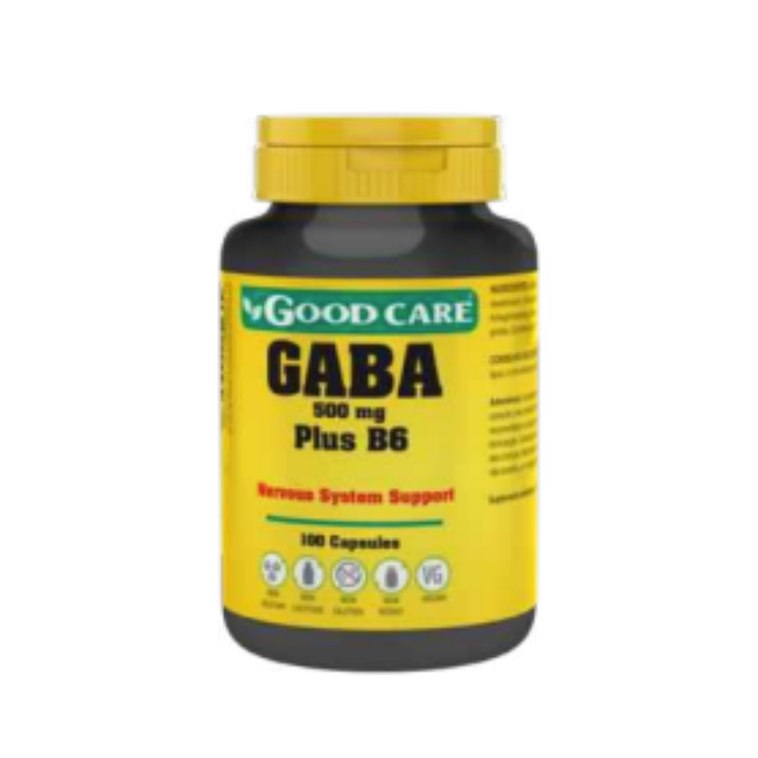 Gaba Plus B6 100 Cápsulas Vegetais 500mg Good Care Peixe Verde