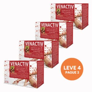 Venactiv 20 Ampolas Dietmed Leve 4 Pague 3 para complementar a rotina de cuidado das pernas.