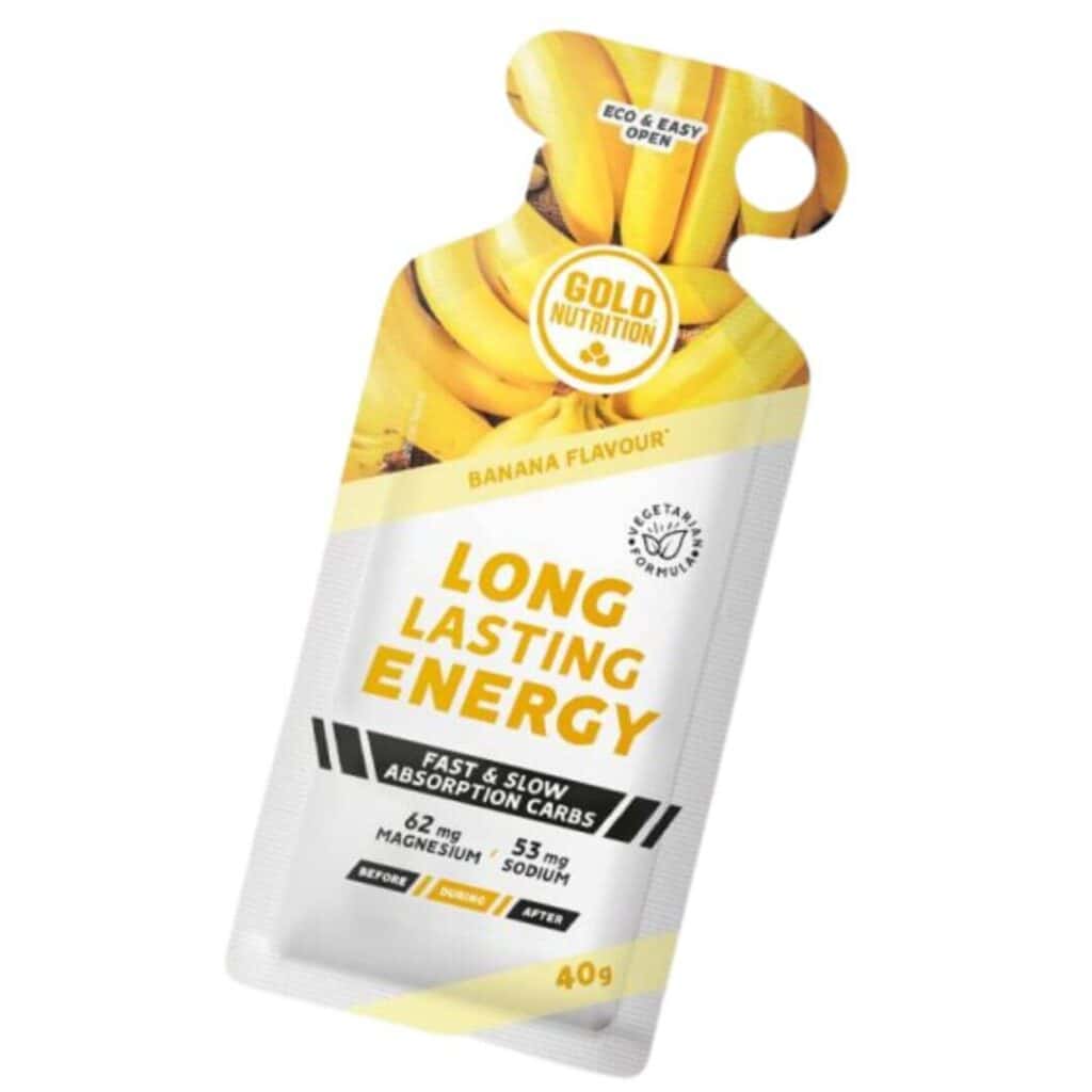 Long Lasting Energy Gel Banana 40gr Gold Nutrition Peixe Verde