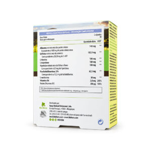 Depress Calm BioHera, suplemento alimentar com vitamina B6, em embalagem de 60 cápsulas.