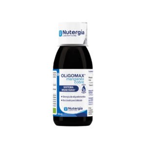 Oligomax Manganês Cobre 150ml Nutergia, suplemento líquido com oligoelementos marinhos, manganês e cobre para apoio ao sistema imunitário.Oligomax Manganês Cobre 150ml Nutergia, suplemento líquido com oligoelementos marinhos, manganês e cobre para apoio ao sistema imunitário.