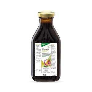 A dose diária de 20 ml fornece ao organismo quantidades suficientes de vitaminas B1, B2, niacina, B6, biotina e B12. Além disso, a vitamina B1 contribui para o normal funcionamento do coração.