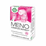 O Meno Complex Sovex® é constituído por diferentes ingredientes que funcionam em sinergia com o objetivo de abordar a saúde da mulher como um todo. Contem vitamina B6 que contribui para a regulação da atividade hormonal.