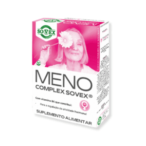 O Meno Complex Sovex® é constituído por diferentes ingredientes que funcionam em sinergia com o objetivo de abordar a saúde da mulher como um todo. Contem vitamina B6 que contribui para a regulação da atividade hormonal.