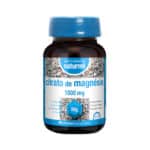 Frasco do Citrato de Magnésio 200mg com 60 comprimidos da Naturmil, suplemento para suporte muscular, ósseo e neurológico.
