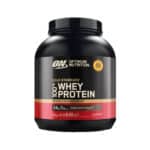 Gold Standard 100% Whey Duplo Chocolate 2.02kg Optimum Nutrition, proteína whey em pó para apoio ao crescimento e manutenção da massa muscular.