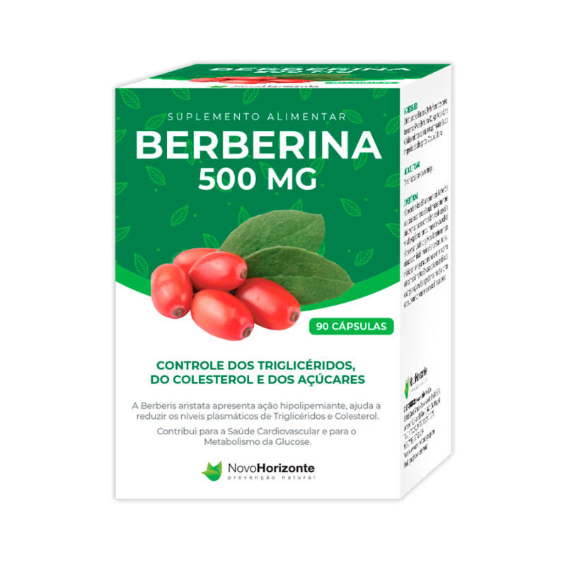 Berberina 500mg 90 Cápsulas Novo Horizonte