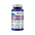 Cardo Mariano 30 Cápsulas Drasanvi, suplemento alimentar com extrato de sementes de Silybum marianum, naturalmente rico em silimarina.