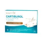 Embalagem de Cartiburol Cartilagem, contém 60 capsulas e contribui para o conforto osteoarticular, ajuda a mitigar as dores e ajuda a prevenir a perda de massa óssea