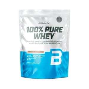 Suplemento proteico de soro de leite com 78% de teor proteico, combinando concentrado e isolado de whey. Enriquecido com aminoácidos essenciais, incluindo BCAAs, L-glutamina e L-arginina. Sem glúten, sem adição de açúcares, sem óleo de palma, aspartame ou conservantes. Ideal para promover o crescimento e manutenção da massa muscular.