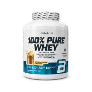 100% Pure Whey Baunilha de Bourbon BioTechUSA em embalagem de 2000 g, suplemento de proteína whey em pó.