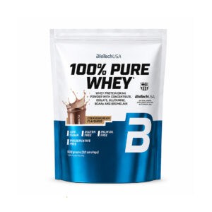 100% Pure Whey Cookies & Cream 900gr BioTechUSA em embalagem de proteína de soro de leite em pó.