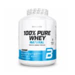 100% Pure Whey Sem Sabor 2000gr BioTech USA, proteína whey em pó natural com concentrado de soro de leite para apoio à massa muscular.