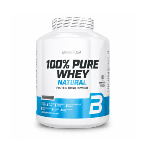 100% Pure Whey Sem Sabor 2000gr BioTech USA, proteína whey em pó natural com concentrado de soro de leite para apoio à massa muscular.
