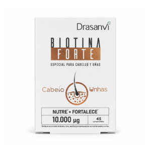 Suplemento alimentar que combina biotina, ferro e zinco. Contribui para a manutenção de cabelo, pele e unhas em condições normais