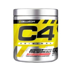 c4-original-pre-workout-198g-limonada-de-cereja-cellucor - Pré-treino com 200 mg de cafeína e 2 g de beta-alanina por dose. Aumenta energia, foco e resistência, ideal para treinos intensos.