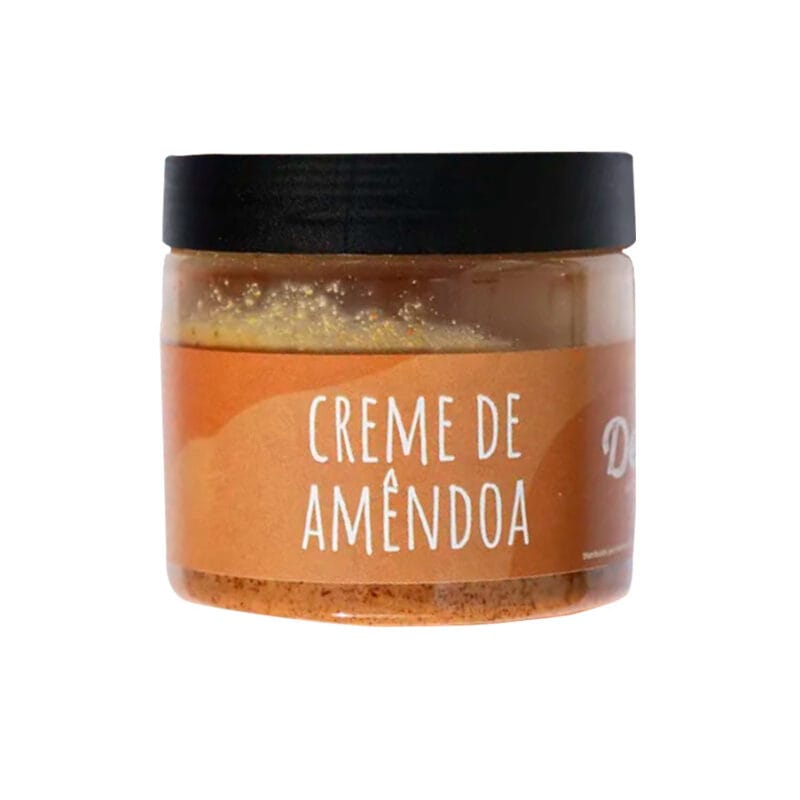 O Creme de Amêndoa contém 180gr da marca Dellium