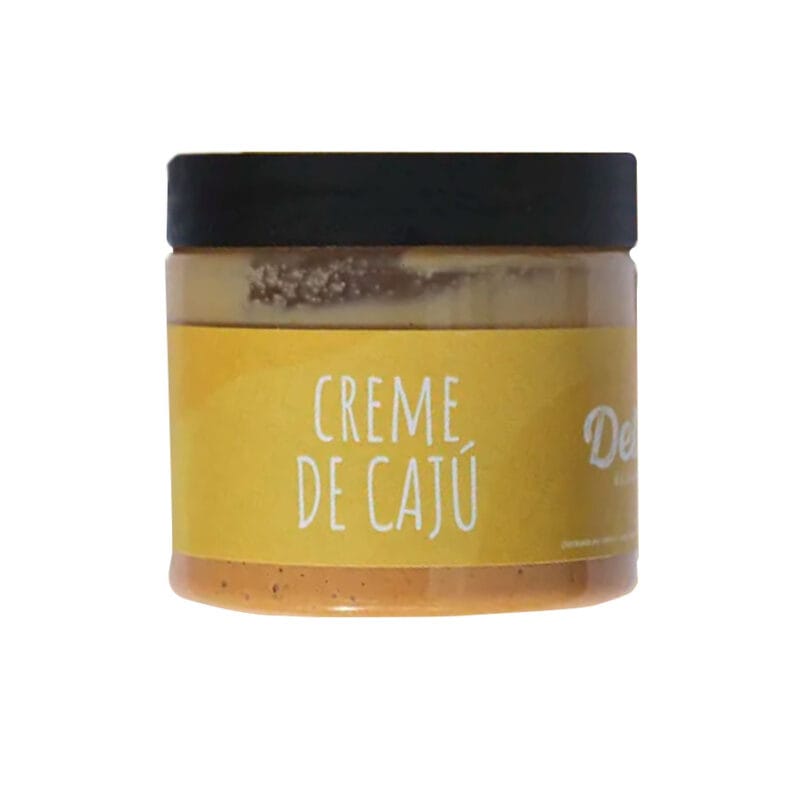 O Creme de Cajú contém 180gr da marca Dellium.