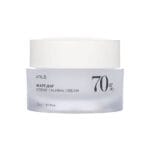 Creme facial com 70% de extrato de Houttuynia cordata, ceramidas e pantenol. Hidrata profundamente, acalma a pele sensível e fortalece a barreira cutânea.