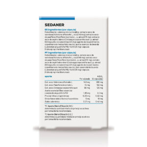 Frasco do 29-C Sedaner com 30 cápsulas da Soria Natural, suplemento natural para relaxamento e melhoria do sono