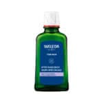Frasco do Bálsamo Pós Barbear Homem 100ml da Weleda, cuidado calmante e refrescante para após o barbear.