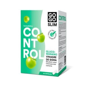 Frasco do Go Go Slim Control com 90 cápsulas da Farmodiética, suplemento para controlo de peso e metabolismo de gorduras
