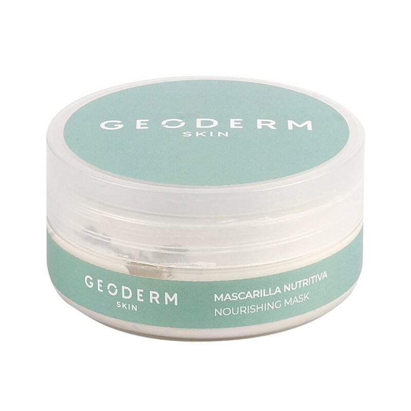 Frasco da Máscara Facial Nutritiva 150ml da Geoderm, cuidado natural para hidratar e nutrir profundamente a pele.