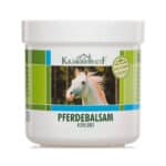 Frasco do Pferde Bálsamo do Cavalo Efeito Frio 500ml da Kräuterhof, bálsamo refrescante de grande formato para alívio muscular.