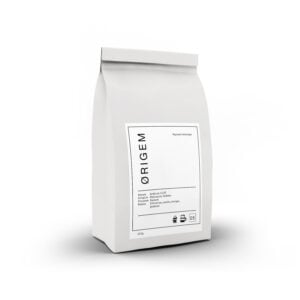 Embalagem de Café Artesanal Etiópia 250g da marca Origem, grãos selecionados de origem etíope.
