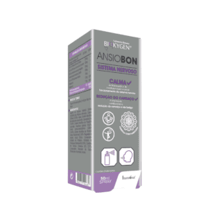 Frasco de Ansiobon Spray 50ml da Biokygen, suplemento natural em spray para alívio da ansiedade e do stress