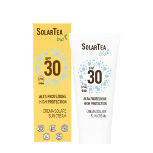 Protetor Solar Bema Solar Tea FPS 30 em embalagem de 100ml, indicado para rosto e corpo com alta proteção UV