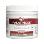 Pote de Palatinose Vitafor 300g em pó, suplemento energético de liberação lenta ideal para atletas e praticantes de atividades físicas