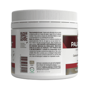 Pote de Palatinose Vitafor 300g em pó, suplemento energético de liberação lenta ideal para atletas e praticantes de atividades físicas.