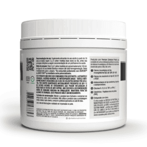 Suplemento Colosfort Vitafor em pote de 120g, pó branco em embalagem com tampa roxa, indicado para fortalecimento imunológico.