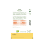 Pacote de sementes de Alface Cocarde 1g da Sementes Vivas, ideal para cultivo orgânico de alface com folhas verde-escuras e bordas avermelhadas.