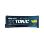 Saqueta de Isotonic Ice Tea Limão Biotech USA 30g, bebida isotónica em pó sabor limão para hidratação e energia durante o treino.