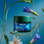 Creme de noite redensificante Weleda 40ml com genciana azul e edelweiss para regeneração da pele madura