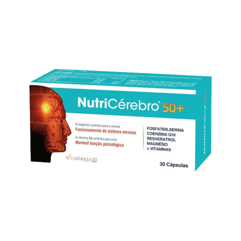 Suplemento NutriCérebro 50+ Calêndula em cápsulas frasco com 30 unidades