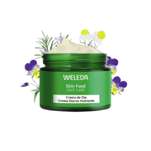 Skin Food creme de dia 40ml Weleda hidratante nutritivo para rosto, com textura rica e ingredientes naturais.