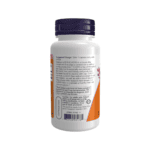 Frasco de suplemento alimentar Coenzima Q10 200mg Now Foods com 60 cápsulas