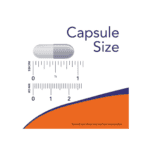 Tamanho capsula do suplemento alimentar Coenzima Q10 200mg Now Foods