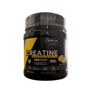 Creatina monohidratada 200 mesh sabor limão em pó 300g Drasanvi