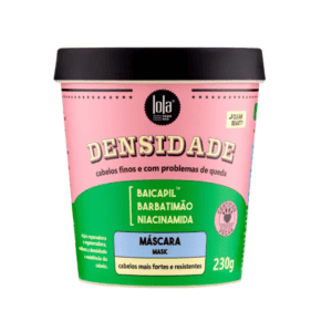 Máscara capilar densidade lola 230gr para fortalecimento e volume do cabelo