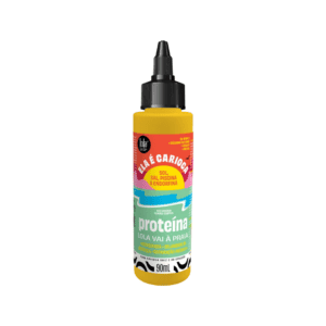 Tratamento capilar com proteína vegetal Ela é Carioca Lola Vai à Praia 90ml, que fortalece e repara os fios expostos ao sol, mar e piscina.