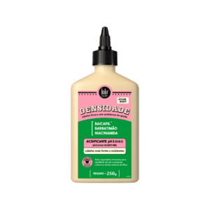 Tratamento capilar Densidade Acidificante pH 3.0/4.0 da Lola, máscara de 250g que reequilibra o pH e fortalece os fios danificados.