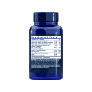 Suplemento BioActive Complete B-Complex Life Extension em frasco com 60 cápsulas, fórmula completa de vitaminas do complexo B para energia e metabolismo saudável.