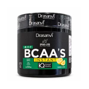 BCAA’s + Glutamina Limão Sport Live Drasanvi, suplemento alimentar em pó, em embalagem de 275 g.